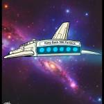 Spaceship  Bumper Sticker