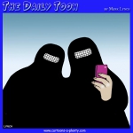 Burqa cartoon