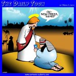 Jesus saves cartoon