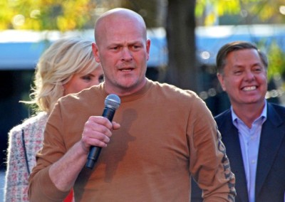 Joe the Plumber campaigning in Ohio.