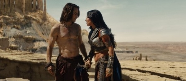 Movie review of John Carter - John and Dejah
