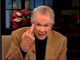 Pat Robertson gives holy finger