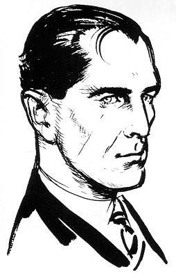 Ian Flemming's drawing of James Bond