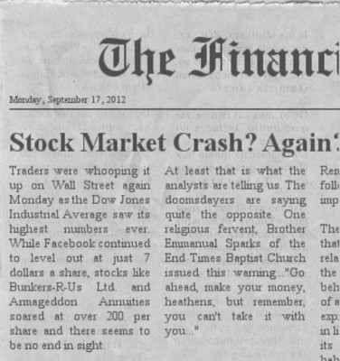 stock market crash