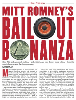 Romney Secretly Made Millions Off the Auto Bailout