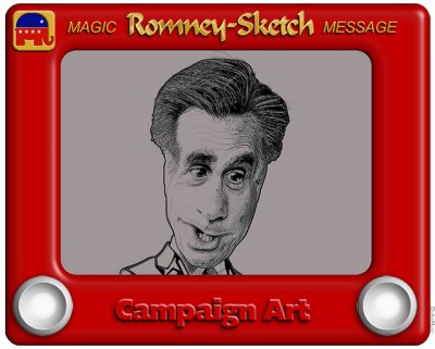 Romney Etch a Sketch, debate