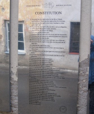 Constitution of Uzupis