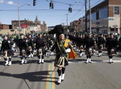 irish pipers, St. Patrick's parade