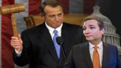 Speaker of the House Boehner and Bellyacher of the House Cruz