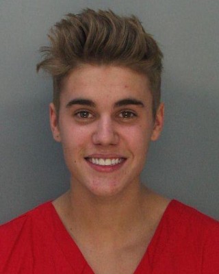 justin bieber mug shot