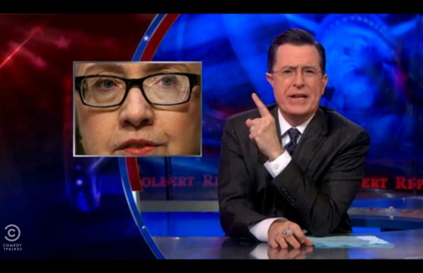 Colbert, Karl Rove, Hillary Clinton