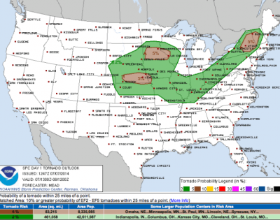 Pornographic weather map