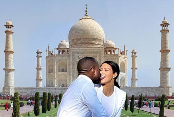 Kim Kardashian Eyes the Taj Majal for Anniversary with West