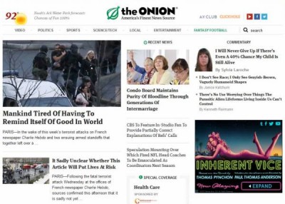 The Onion fake news