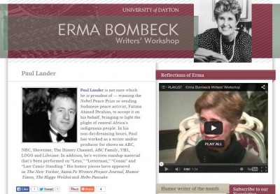 Paul Lander Named 'Erma Bombeck Humor Writer of the Month' for Headlines Today