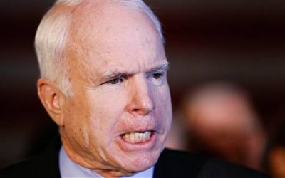 Senator John McCain angry