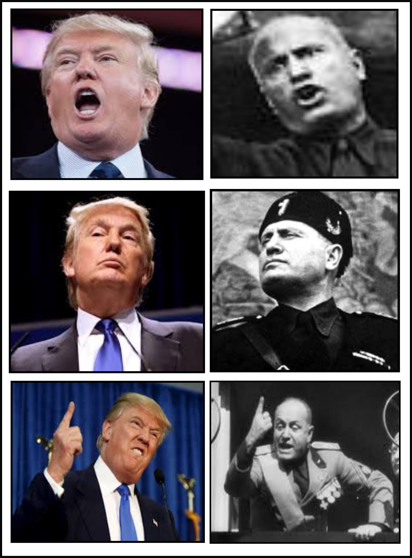 TRUMP NAJAVLJUJE OSVETU ZBOG KNJIGE Mussolini-and-Trump