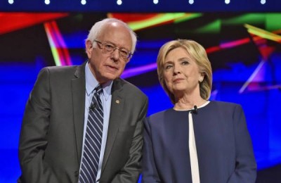 Sen. Bernie Sanders and Hillary Clinton