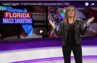 samantha bee, mass shooting