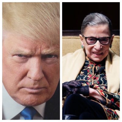 Donald Trump, Ruth Bader Ginsberg