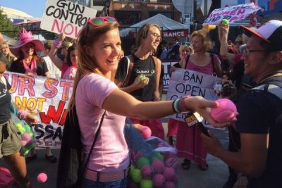 Code Pink tennis ball