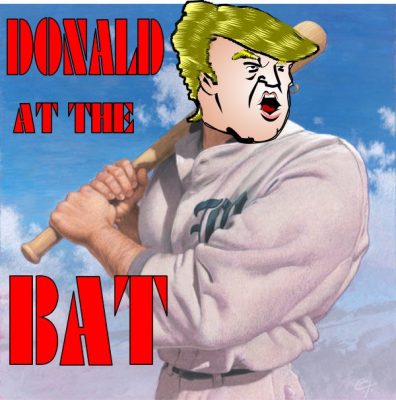 Donald Trump at bat