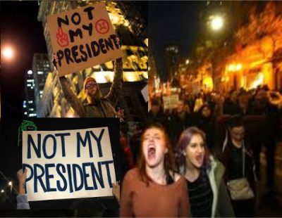 professional protestors, Trump, election