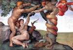 Garden of Eden Serpent Denies Tempting Adam and Eve, Thus Causing Fall of Man