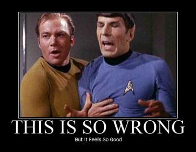 Capt Kirk, Sulu Socks It to Spock
