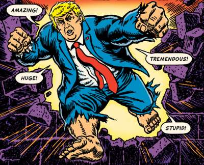 Donald Trump, superhero