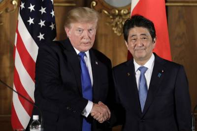 President Donald Trump and Japanese Prime Minister Shinzo Abe