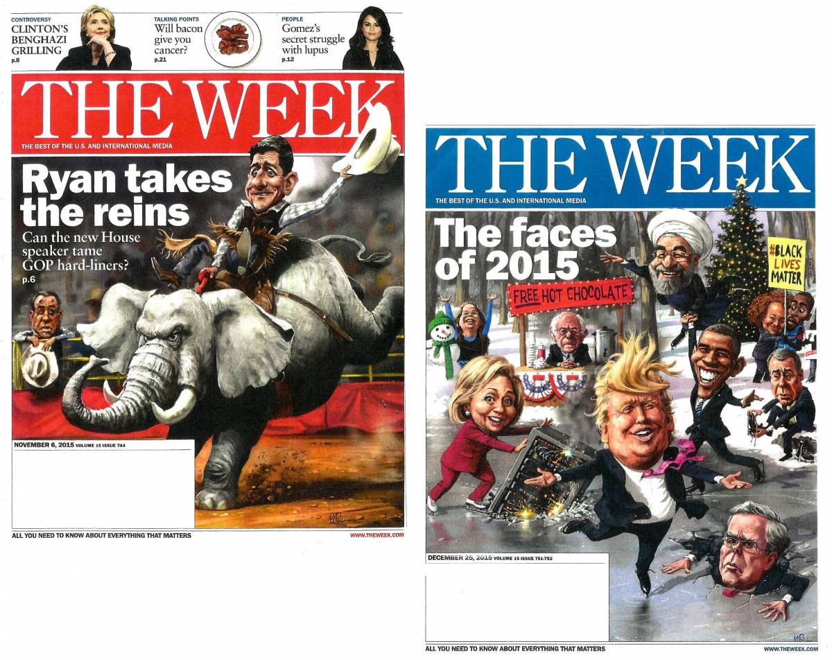 the week magazine cartoons