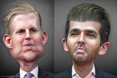 Trump brothers DonkeyHotey