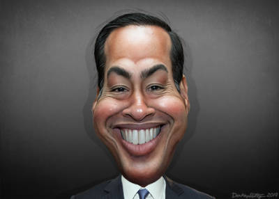 Debaters in Houston, Julian Castro by DonkeyHotey