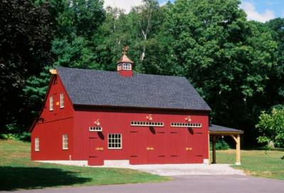 husband house red barn