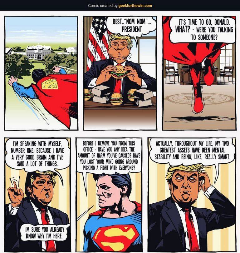 Superman vs Trump Comic part 1 of 3