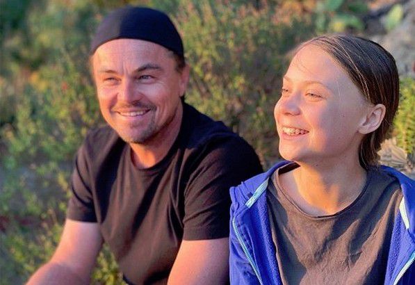 Leonardo DiCaprio meets Greta Thunberg