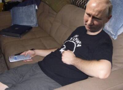 President Putin watches Detroit Lions.