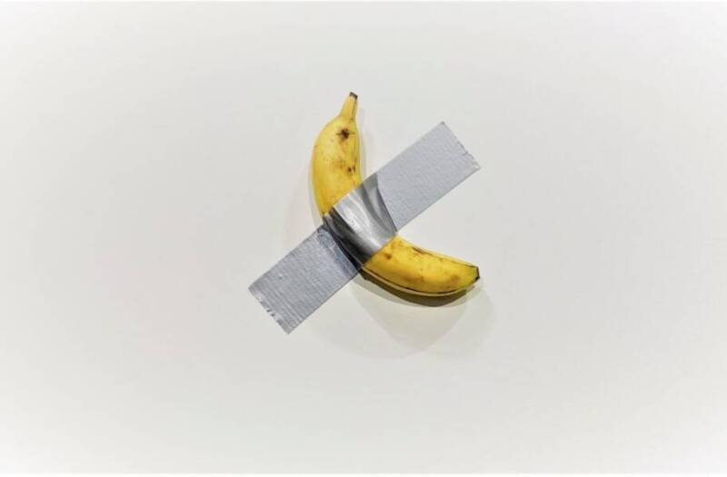 banana taped