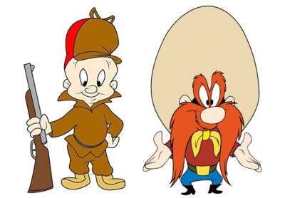 Elmer Fudd and Yosemite Sam