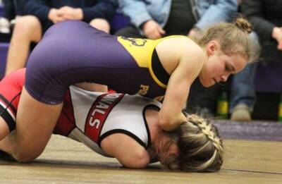 Female Running Mate wrestling match