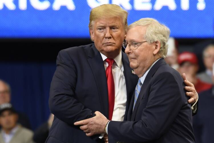 Trump rips McConnell