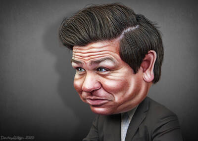 Florida Governor Ron DeSantis, by DonkeyHotey