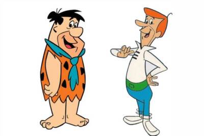 Fred Flintstone and George Jetson