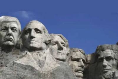 Mt. Rushmore with trump