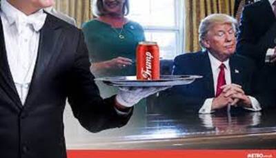 Walt Nauta serves Trump his own soda brand.