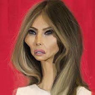 Melania painting