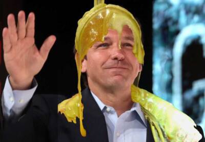 Ron DeSantis slimed