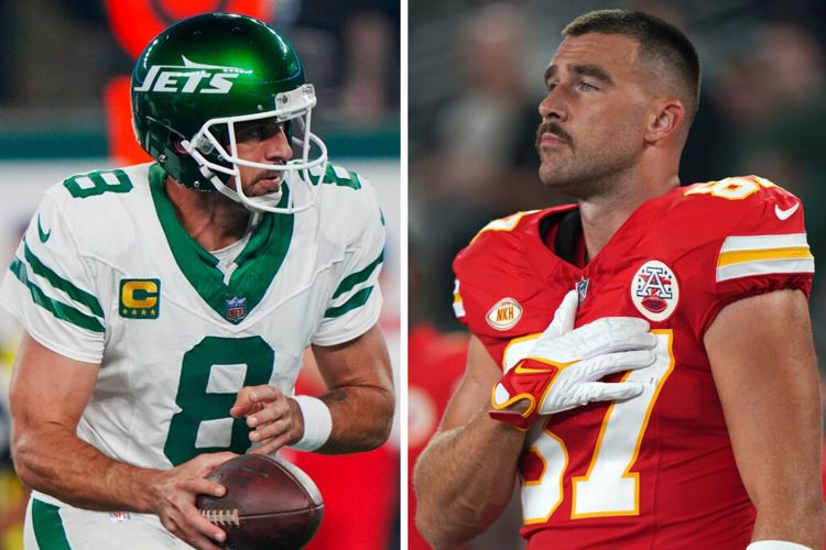 Aaron Rodgers and Travis Kelce