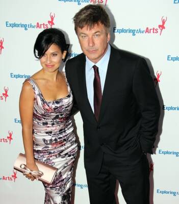 actor Alec Baldwin with Hilaria Hayward-Thomas